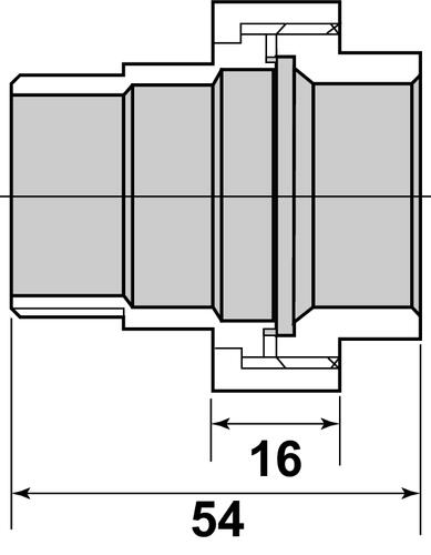 Raccord Inox union à visser MF1/2